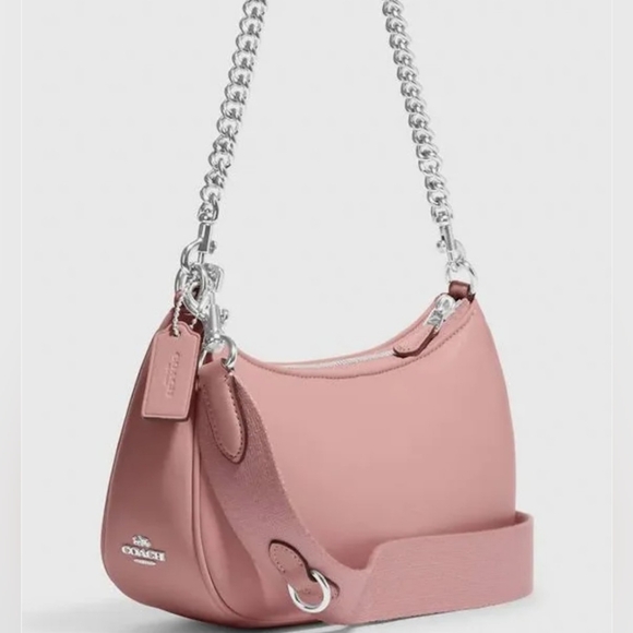 Coach Teri Shoulder Bag (CJ608) With Signature Quilting - Blush Pink NWOT - Picture 2 of 8